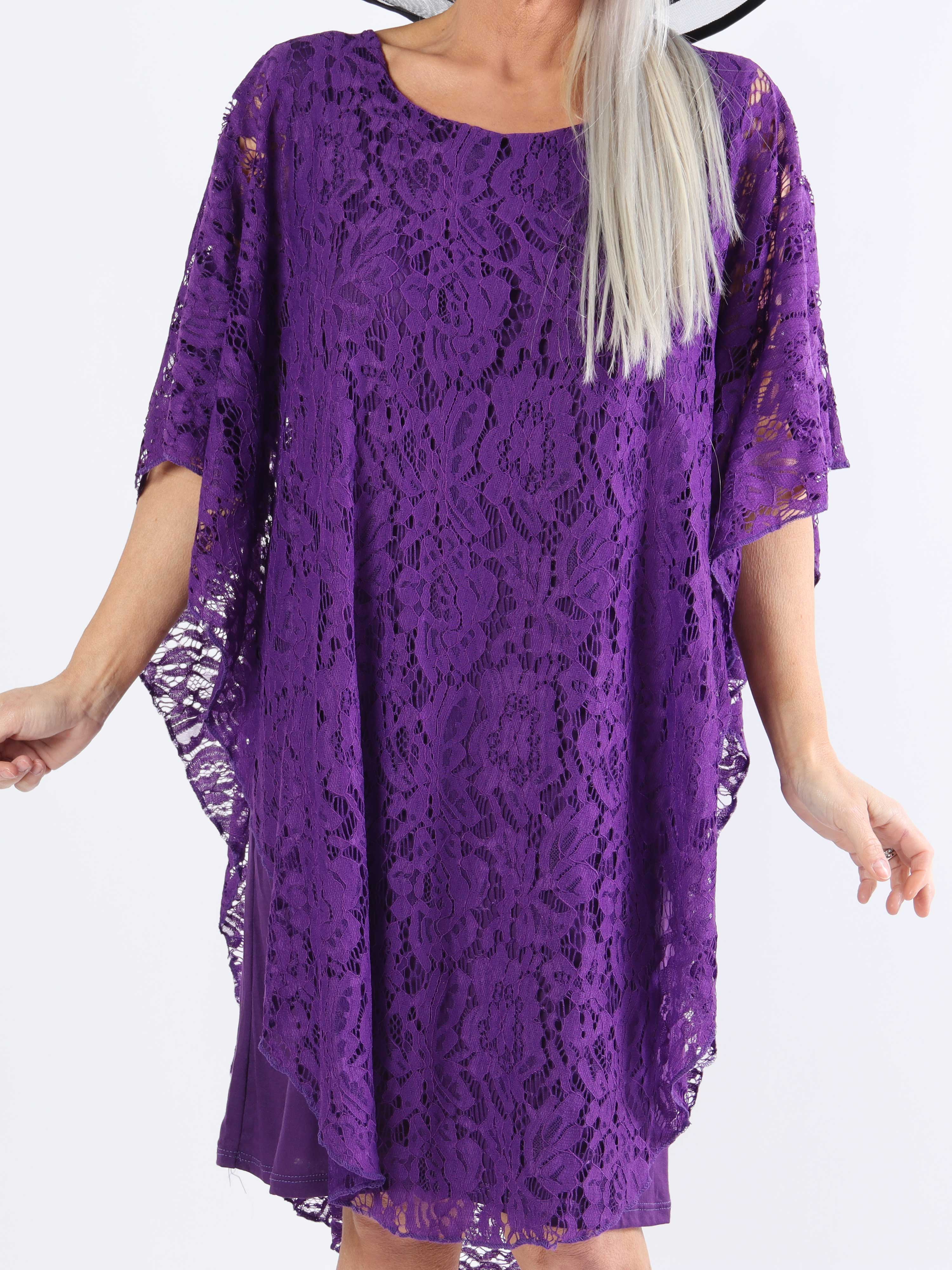 Kenya Lace - Söt tunikaklänning i spets i plusstorlek